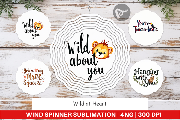 Wild at Heart Valentine Wind Spinner