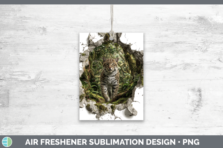 Andean Mountain Cat Wild Cats 3D Hole Air Freshener Sublimat