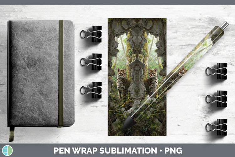 Andean Mountain Cat Wild Cats 3D Hole Pen Wrap Sublimation D