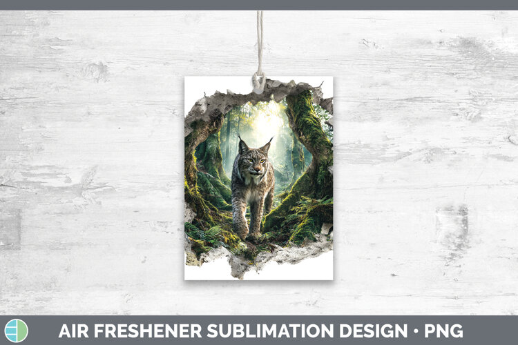 GorgeousWild Cats 3D Hole Air Freshener design.
