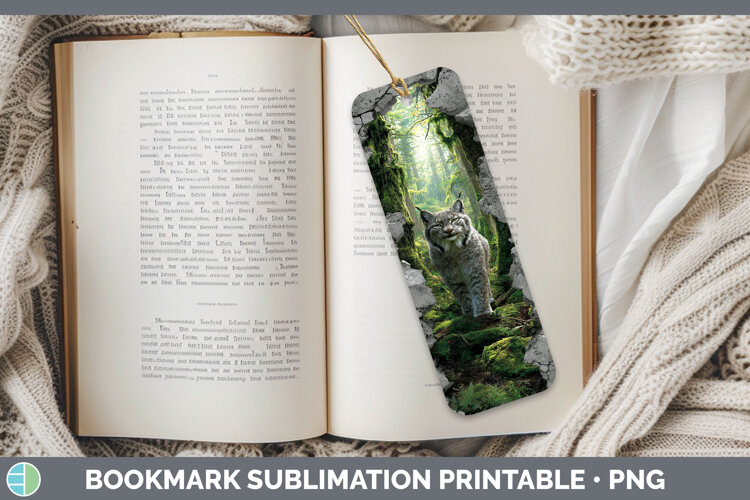 GorgeousWild Cats 3D Hole Bookmark design.