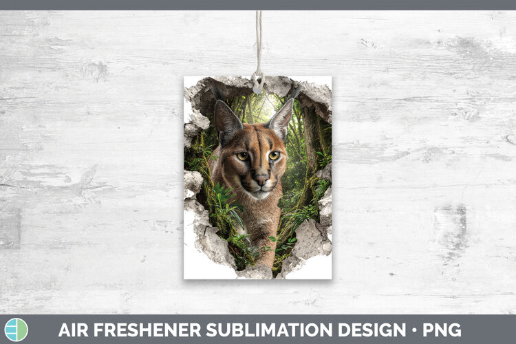 GorgeousWild Cats 3D Hole Air Freshener design.