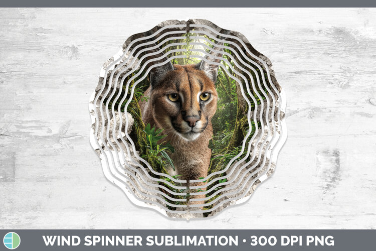 GorgeousWild Cats 3D Hole Wind Spinner design.