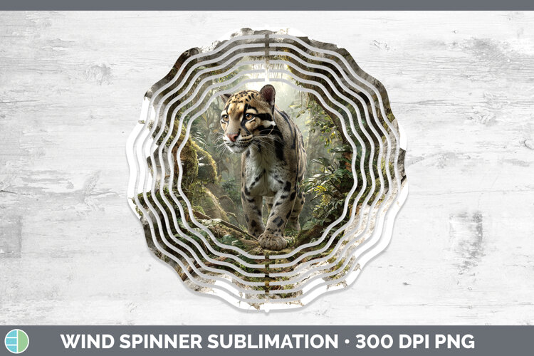 GorgeousWild Cats 3D Hole Wind Spinner design.