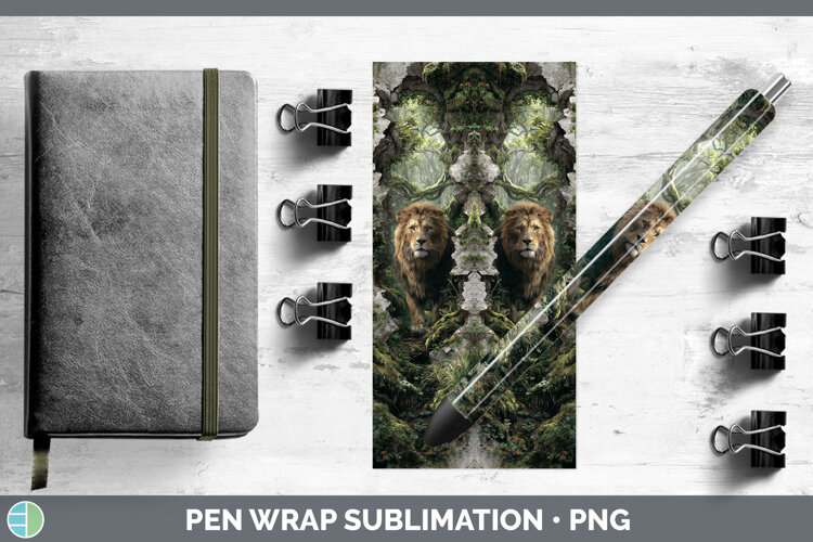 GorgeousWild Cats 3D Hole Pen Wrap design.