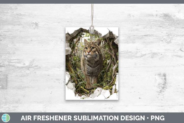 GorgeousWild Cats 3D Hole Air Freshener design.