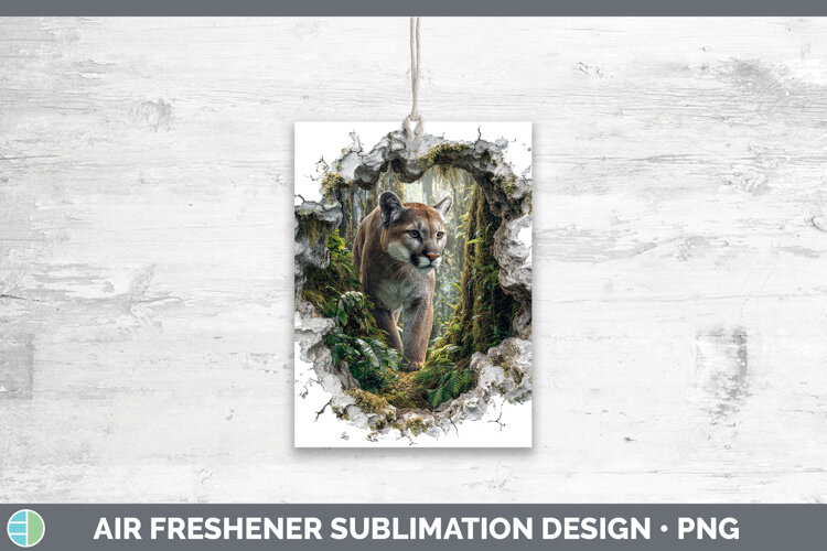 GorgeousWild Cats 3D Hole Air Freshener design.