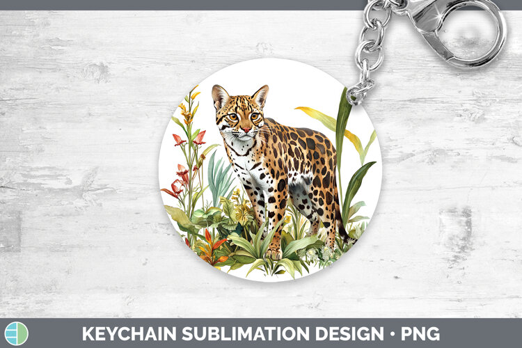 GorgeousWild Cats Keychain design.