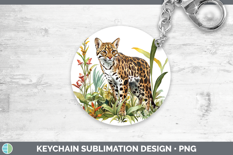 Wild Cats Andean Mountain Keychain Sublimation Keyring Desig