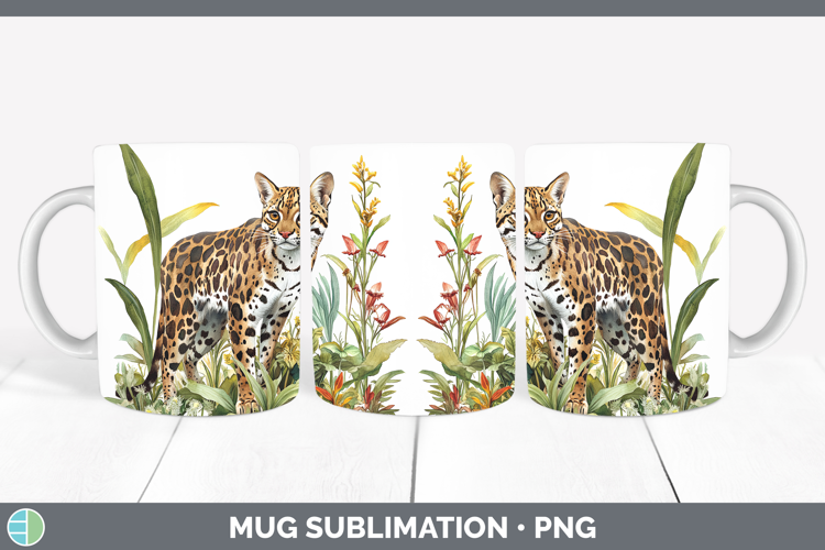 Wild Cats Andean Mountain Mug Wrap Sublimation Coffee Cup De