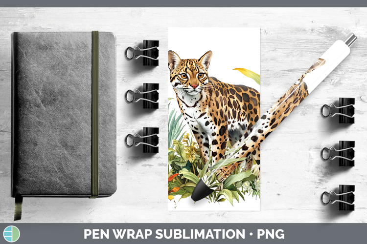Wild Cats Andean Mountain Pen Wrap Sublimation Pen Designs