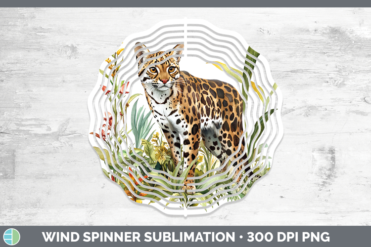 Wild Cats Andean Mountain Wind Spinner Sublimation Spinner D