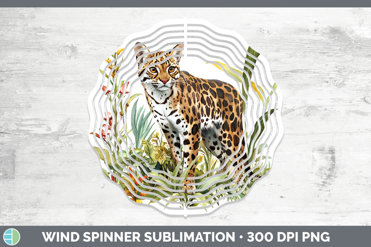 Wild Cats Andean Mountain Wind Spinner Sublimation Spinner D