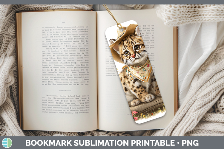 Wild Cats Bandana Summer Geoffroys Cat Bookmark Sublimation