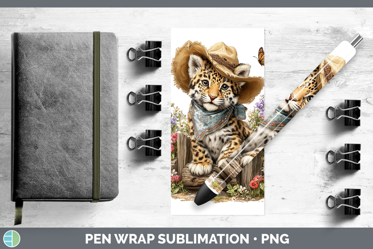 Wild Cats Bandana Summer Jaguar Pen Wrap Sublimation Pen Des