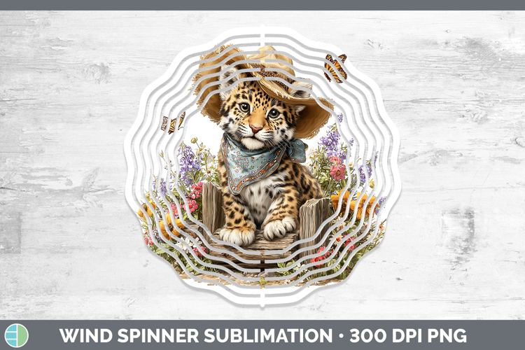 Wild Cats Bandana Summer Jaguar Wind Spinner Sublimation Spi