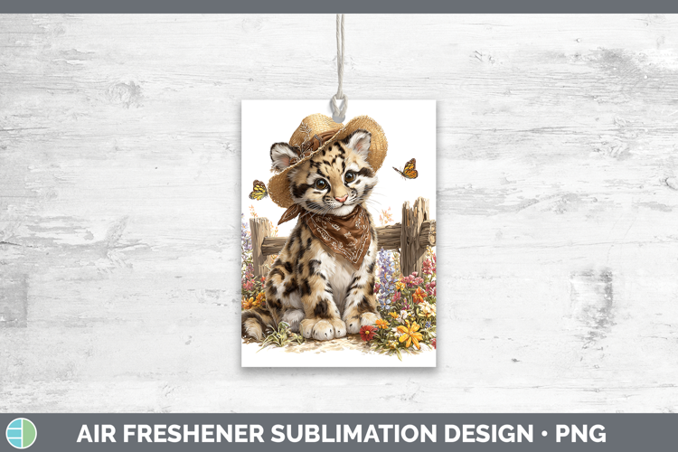 Wild Cats Bandana Summer Leopard Clouded Air Freshener Subli