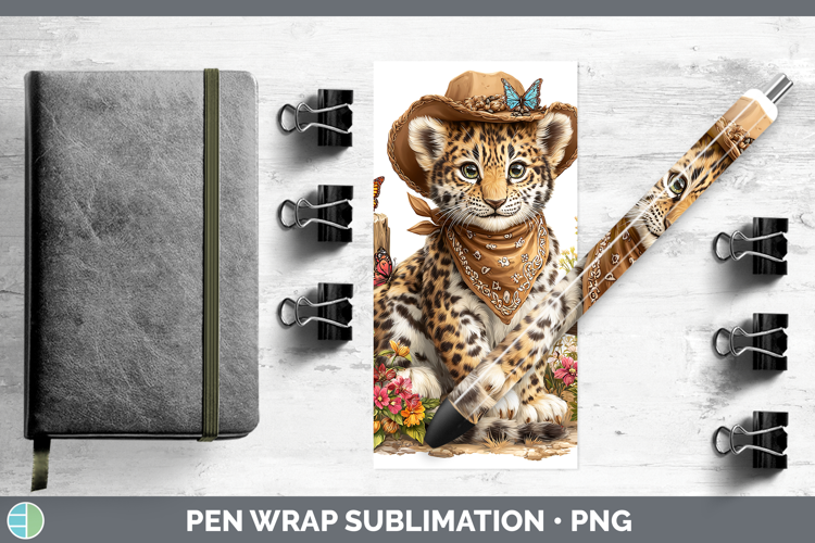 Wild Cats Bandana Summer Leopard Pen Wrap Sublimation Pen De