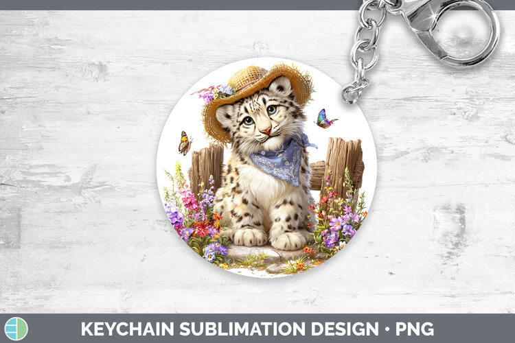 GorgeousWild Cats Bandana Summer Keychain design.