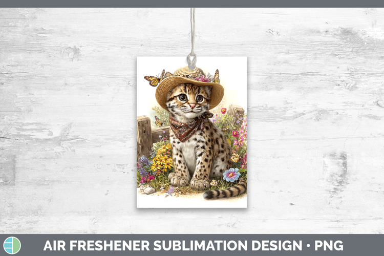Wild Cats Bandana Summer Margay Cat Air Freshener Sublimatio