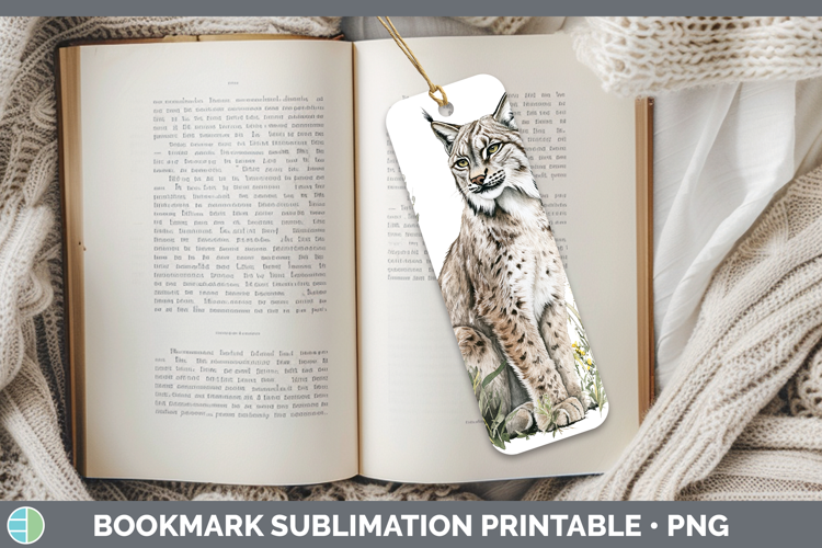 Wild Cats Canada Lynx Bookmark Sublimation Printable Designs