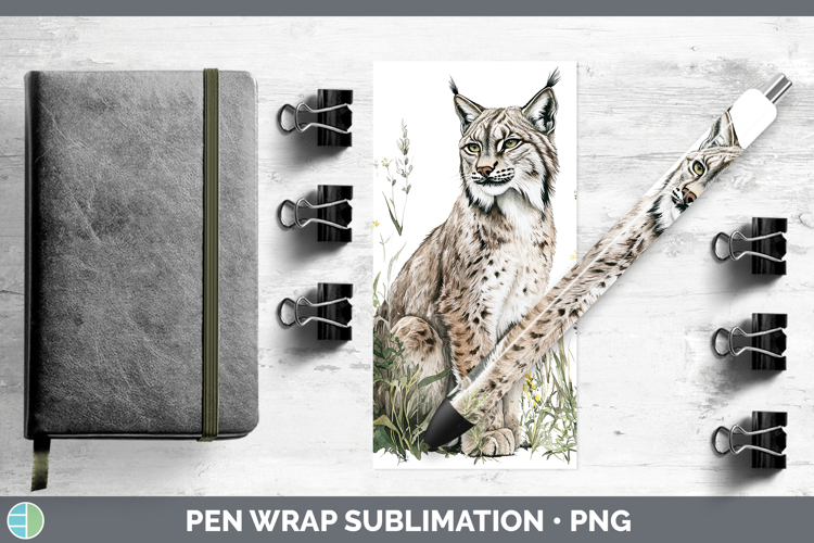 Wild Cats Canada Lynx Pen Wrap Sublimation Pen Designs