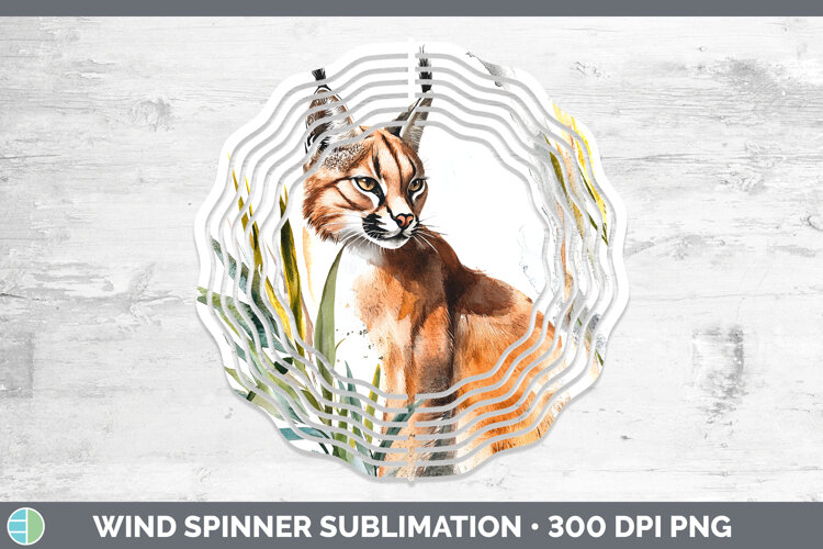 GorgeousWild Cats Wind Spinner design.