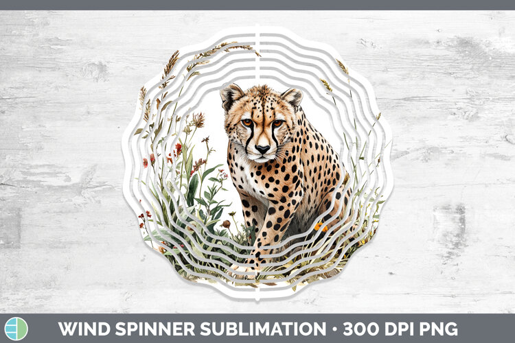 GorgeousWild Cats Wind Spinner design.