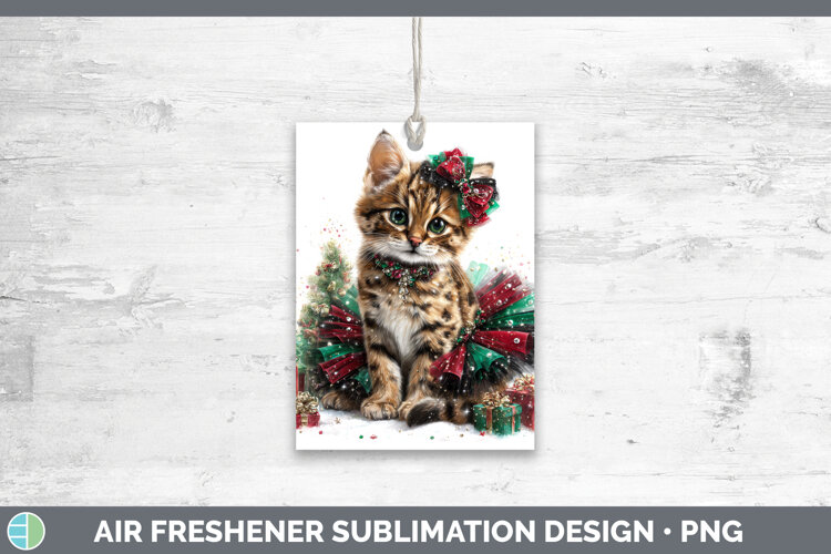 GorgeousWild Cats Cute Christmas Air Freshener design.