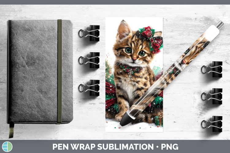 Andean Mountain Cat Pen Wrap Wild Cats Cute Christmas Sublim