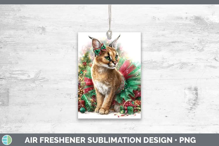 Caracal Air Freshener Wild Cats Cute Christmas Sublimation C