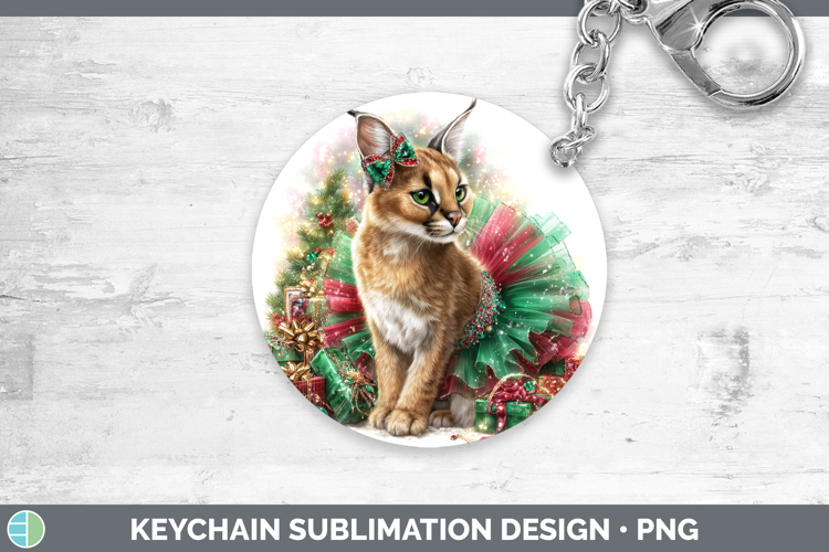 Caracal Keychain Wild Cats Cute Christmas Sublimation Keyrin