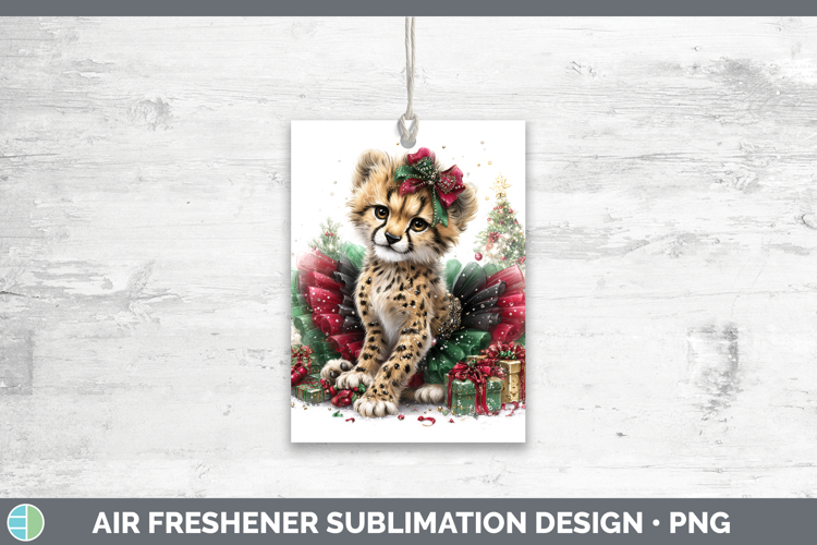 Cheetah Air Freshener Wild Cats Cute Christmas Sublimation C