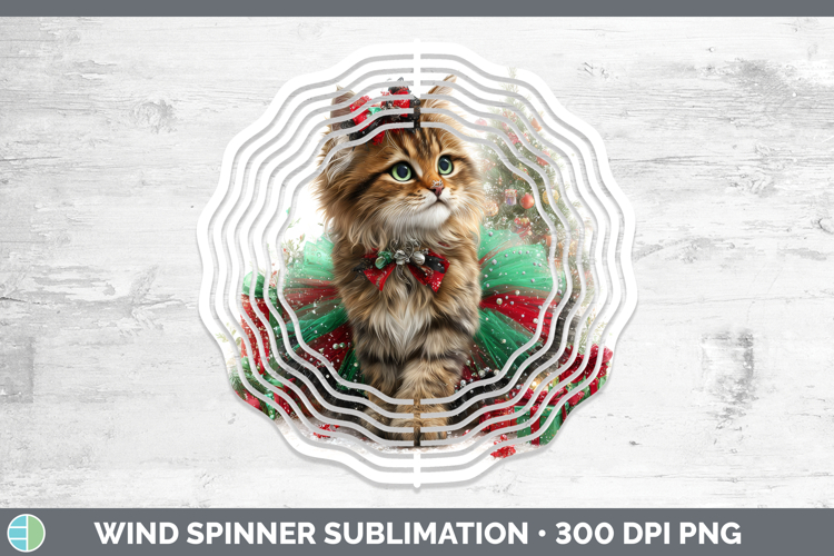 European Wildcat Wind Spinner Wild Cats Cute Christmas Subli
