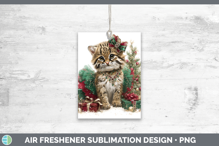 Fishing Cat Air Freshener Wild Cats Cute Christmas Sublimati
