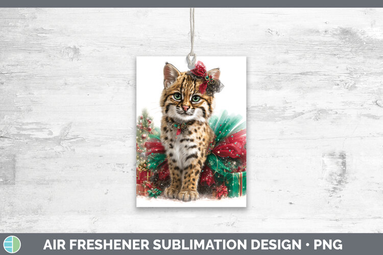 GorgeousWild Cats Cute Christmas Air Freshener design.