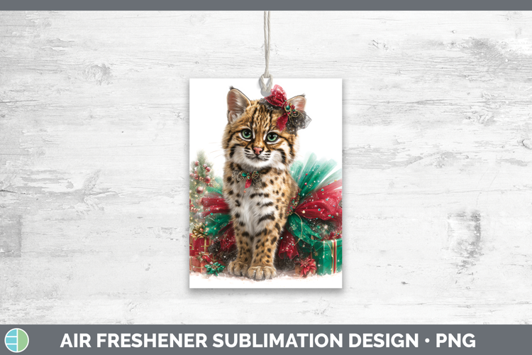 Geoffroys Cat Air Freshener Wild Cats Cute Christmas Sublima