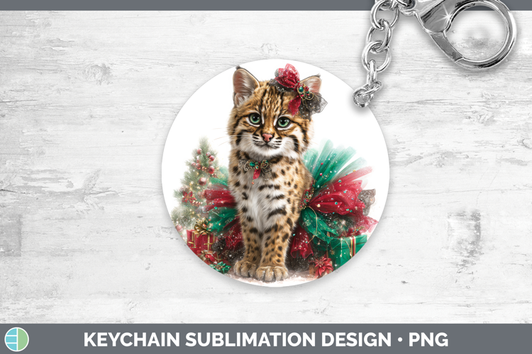 Geoffroys Cat Keychain Wild Cats Cute Christmas Sublimation