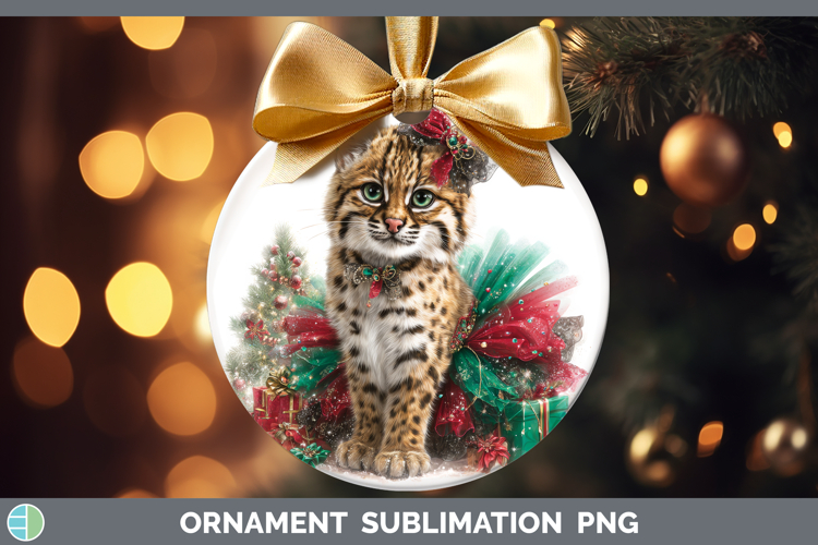 Geoffroys Cat Ornament Wild Cats Cute Christmas Sublimation