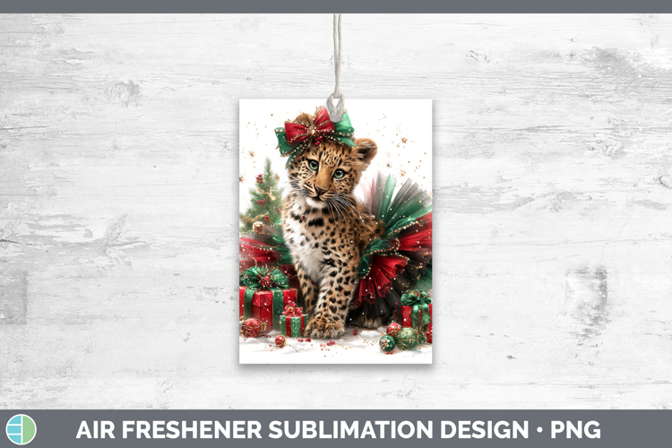 Leopard Air Freshener Wild Cats Cute Christmas Sublimation C