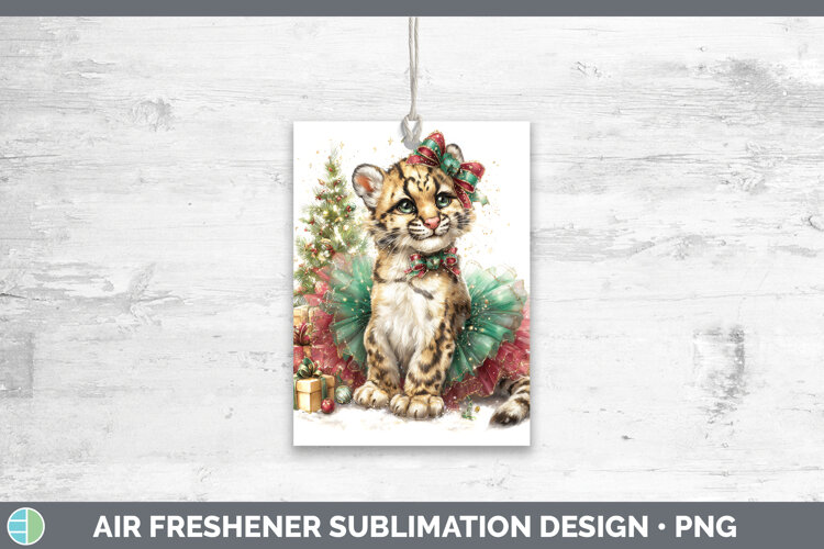 GorgeousWild Cats Cute Christmas Air Freshener design.