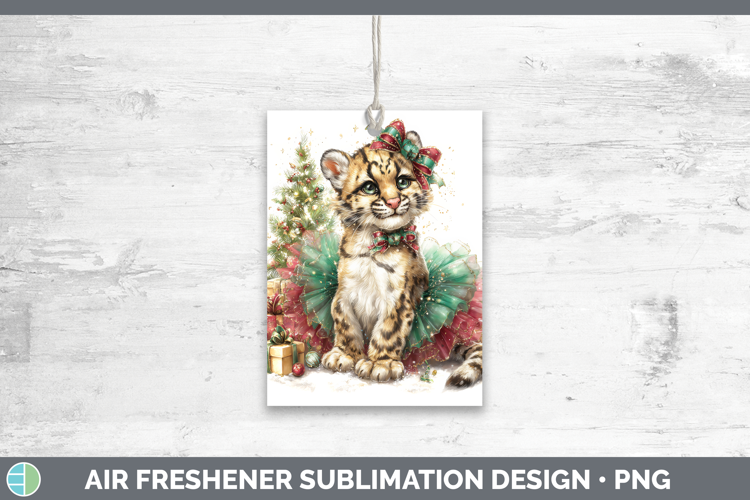 Leopard Clouded Air Freshener Wild Cats Cute Christmas Subli