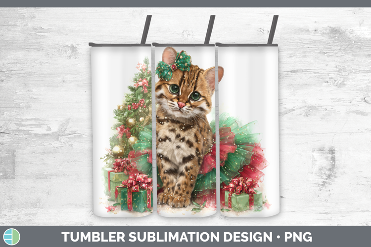 Margay Cat Tumbler Wild Cats Cute Christmas Sublimation 20 o