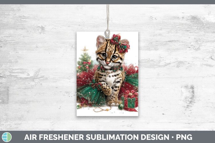 GorgeousWild Cats Cute Christmas Air Freshener design.