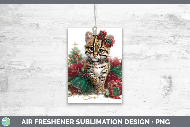Ocelot Air Freshener Wild Cats Cute Christmas Sublimation Ca