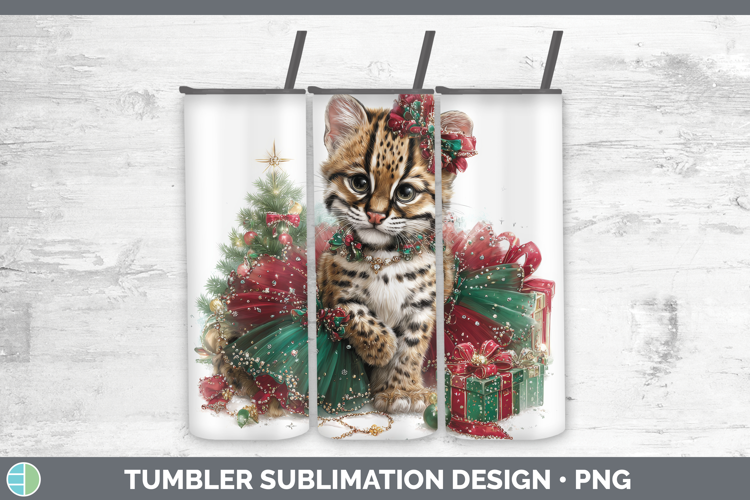 Ocelot Tumbler Wild Cats Cute Christmas Sublimation 20 oz Sk