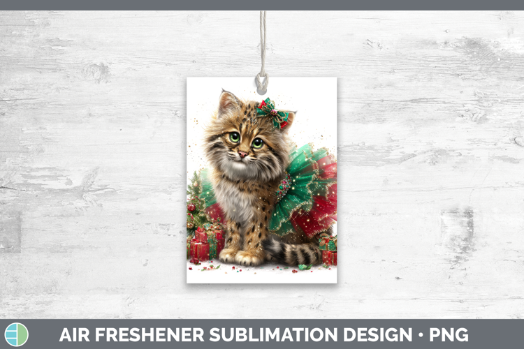Pampas Cat Air Freshener Wild Cats Cute Christmas Sublimatio