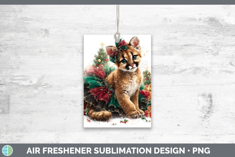 GorgeousWild Cats Cute Christmas Air Freshener design.