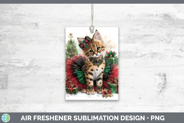 GorgeousWild Cats Cute Christmas Air Freshener design.