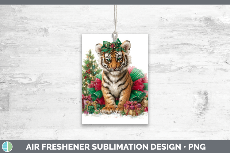 Tiger Air Freshener Wild Cats Cute Christmas Sublimation Car